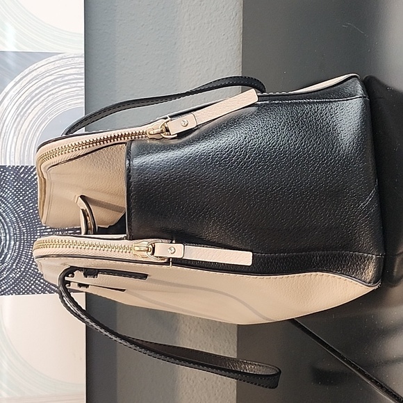 Gorgeous Cream And Black Kate Spade Grand Street Lydia Tote Purse With Side Bags - Picture 15 of 17